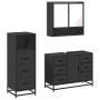 Juego de muebles de baño 3 pzas madera contrachapada negro de , Muebles de baño - Ref: Foro24-3301050, Precio: 284,37 €, Desc...