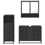 Juego de muebles de baño 3 pzas madera contrachapada negro de , Muebles de baño - Ref: Foro24-3301050, Precio: 284,37 €, Desc...