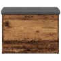 Banco con almacenaje madera ingeniería madera vieja 62x42x45 cm de , Bancos para recibidores y almacenamiento - Ref: Foro24-8...