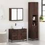 Set de muebles baño 3 pzas madera contrachapada roble marrón von , Badezimmermöbel - Ref: Foro24-3301084, Preis: 309,68 €, Ra...