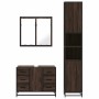 Set de muebles baño 3 pzas madera contrachapada roble marrón von , Badezimmermöbel - Ref: Foro24-3301084, Preis: 309,68 €, Ra...