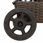 Tumbona con ruedas y cojín ratán sintético marrón von , Liegen - Ref: Foro24-4104034, Preis: 166,29 €, Rabatt: %