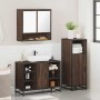 Set de muebles baño 3 pzas madera contrachapada roble marrón by , Bathroom furniture - Ref: Foro24-3301004, Price: 228,58 €, ...