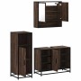 Set de muebles baño 3 pzas madera contrachapada roble marrón by , Bathroom furniture - Ref: Foro24-3301004, Price: 228,58 €, ...