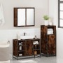 Set de muebles baño 3 pzas madera contrachapada roble ahumado von , Badezimmermöbel - Ref: Foro24-3300972, Preis: 222,39 €, R...
