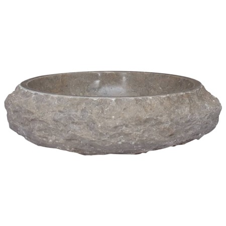 Lavabo gris mármol Ø40x12 cm de vidaXL, Lavabos - Ref: Foro24-149158, Precio: 122,91 €, Descuento: %