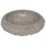 Lavabo gris mármol Ø40x12 cm de vidaXL, Lavabos - Ref: Foro24-149158, Precio: 122,91 €, Descuento: %