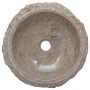Lavabo gris mármol Ø40x12 cm de vidaXL, Lavabos - Ref: Foro24-149158, Precio: 122,91 €, Descuento: %