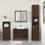 Set de muebles baño 3 pzas madera contrachapada roble marrón by , Bathroom furniture - Ref: Foro24-3300964, Price: 259,16 €, ...