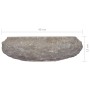 Lavabo gris mármol Ø40x12 cm de vidaXL, Lavabos - Ref: Foro24-149158, Precio: 122,91 €, Descuento: %