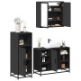 Juego de muebles de baño 3 pzas madera contrachapada negro by , Bathroom furniture - Ref: Foro24-3300970, Price: 233,61 €, Di...