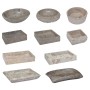 Lavabo gris mármol Ø40x12 cm de vidaXL, Lavabos - Ref: Foro24-149158, Precio: 122,91 €, Descuento: %