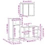 Juego de muebles de baño 3 pzas madera contrachapada negro by , Bathroom furniture - Ref: Foro24-3300970, Price: 233,61 €, Di...