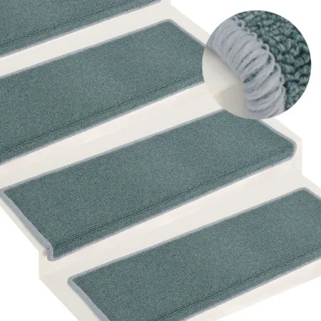 Stair tread mats 15 pcs blue 65x21x4 cm by vidaXL, Stair mats - Ref: Foro24-326194, Price: 64,87 €, Discount: %