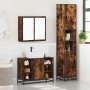 Set de muebles baño 3 pzas madera contrachapada roble ahumado von , Badezimmermöbel - Ref: Foro24-3301092, Preis: 289,72 €, R...