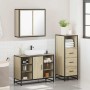 Set de muebles de baño 3 pzas madera contrachapada roble Sonoma von , Badezimmermöbel - Ref: Foro24-3301031, Preis: 228,71 €,...