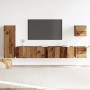 Conjunto de mueble de TV 5 piezas montado la pared madera vieja von , TV-Möbel - Ref: Foro24-3329199, Preis: 162,19 €, Rabatt: %