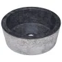 Black marble sink Ø40x15 cm by vidaXL, Sinks - Ref: Foro24-149178, Price: 172,56 €, Discount: %