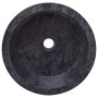 Black marble sink Ø40x15 cm by vidaXL, Sinks - Ref: Foro24-149178, Price: 170,66 €, Discount: %