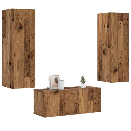 Muebles de TV de pared 3 uds madera vieja madera de ingeniería von , TV-Möbel - Ref: Foro24-3328963, Preis: 133,06 €, Rabatt: %