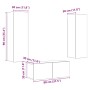 Muebles de TV de pared 3 uds madera vieja madera de ingeniería von , TV-Möbel - Ref: Foro24-3328963, Preis: 133,06 €, Rabatt: %