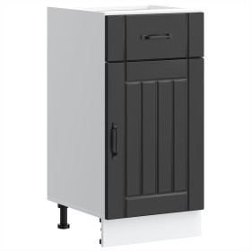 Mueble bajo de cocina Lucca madera ingeniería negra de , Armarios de cocina - Ref: Foro24-853708, Precio: 76,33 €, Descuento: %