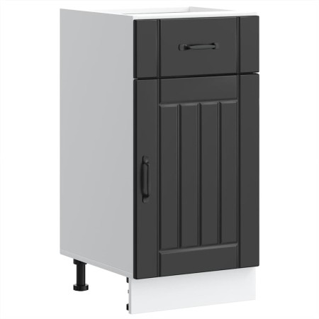 Mueble bajo de cocina Lucca madera ingeniería negra de , Armarios de cocina - Ref: Foro24-853708, Precio: 76,33 €, Descuento: %
