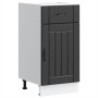 Mueble bajo de cocina Lucca madera ingeniería negra de , Armarios de cocina - Ref: Foro24-853708, Precio: 76,33 €, Descuento: %