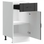 Mueble bajo de cocina Lucca madera ingeniería negra de , Armarios de cocina - Ref: Foro24-853708, Precio: 76,33 €, Descuento: %