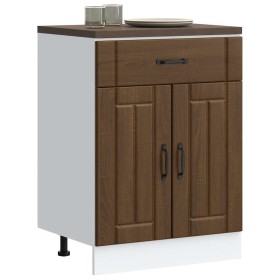 Mueble bajo de cocina Lucca roble marrón by , Kitchen cabinets - Ref: Foro24-853734, Price: 90,57 €, Discount: %