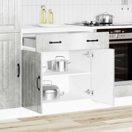 Mueble bajo de cocina Lucca madera contrachapada gris cemento von , Küchenschränke - Ref: Foro24-853741, Preis: 108,46 €, Rab...