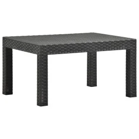 Garden table PP rattan anthracite gray 58x58x41 cm by vidaXL, Garden tables - Ref: Foro24-315640, Price: 61,30 €, Discount: %