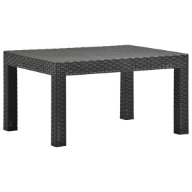 Mesa de jardín PP ratán gris antracita 58x58x41 cm de vidaXL, Mesas de jardín - Ref: Foro24-315640, Precio: 51,56 €, Descuent...
