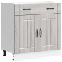 Mueble bajo de cocina Lucca madera contrachapada gris sonoma von , Küchenschränke - Ref: Foro24-853743, Preis: 104,99 €, Raba...