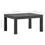 Garden table PP rattan anthracite gray 58x58x41 cm by vidaXL, Garden tables - Ref: Foro24-315640, Price: 61,30 €, Discount: %