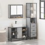 Set de muebles de baño 3 pzas madera contrachapada gris sonoma by , Bathroom furniture - Ref: Foro24-3301183, Price: 263,90 €...