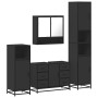 Juego de muebles de baño 4 pzas madera contrachapada negro von , Badezimmermöbel - Ref: Foro24-3301230, Preis: 462,60 €, Raba...