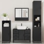 Juego de muebles de baño 4 pzas madera contrachapada negro von , Badezimmermöbel - Ref: Foro24-3301230, Preis: 462,60 €, Raba...