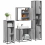 Set de muebles de baño 4 pzas madera contrachapada gris sonoma by , Bathroom furniture - Ref: Foro24-3301188, Price: 363,45 €...