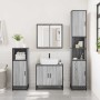 Set de muebles de baño 4 pzas madera contrachapada gris sonoma by , Bathroom furniture - Ref: Foro24-3301188, Price: 363,45 €...