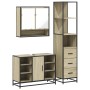 Set de muebles de baño 3 pzas madera contrachapada roble sonoma von , Badezimmermöbel - Ref: Foro24-3301181, Preis: 260,69 €,...