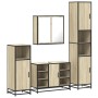 Juego de muebles de baño 4 pzas contrachapada roble sonoma von , Badezimmermöbel - Ref: Foro24-3301211, Preis: 400,56 €, Raba...