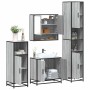 Set de muebles de baño 4 pzas madera contrachapada gris sonoma de , Muebles de baño - Ref: Foro24-3301218, Precio: 359,62 €, ...