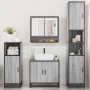 Set de muebles de baño 4 pzas madera contrachapada gris sonoma de , Muebles de baño - Ref: Foro24-3301218, Precio: 359,62 €, ...