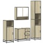 Juego de muebles de baño 4 pzas contrachapada roble sonoma by , Bathroom furniture - Ref: Foro24-3301226, Price: 417,86 €, Di...