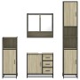 Juego de muebles de baño 4 pzas contrachapada roble sonoma by , Bathroom furniture - Ref: Foro24-3301226, Price: 417,86 €, Di...