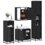 Juego de muebles de baño 4 pzas madera contrachapada negro de , Muebles de baño - Ref: Foro24-3301205, Precio: 427,67 €, Desc...
