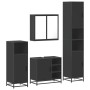 Juego de muebles de baño 4 pzas madera contrachapada negro de , Muebles de baño - Ref: Foro24-3301205, Precio: 427,67 €, Desc...