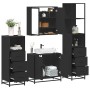 Juego de muebles de baño 4 pzas madera contrachapada negro de , Muebles de baño - Ref: Foro24-3301245, Precio: 337,11 €, Desc...
