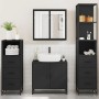 Juego de muebles de baño 4 pzas madera contrachapada negro de , Muebles de baño - Ref: Foro24-3301245, Precio: 337,11 €, Desc...